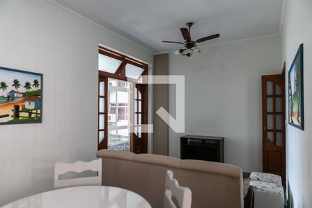 Sala de apartamento para alugar com 1 quarto, 98m² em Boqueirão, Santos