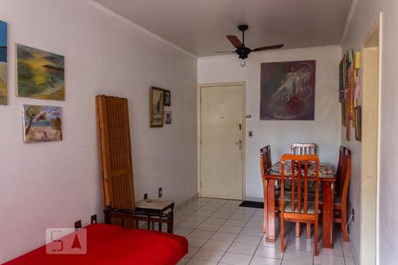 Sala de apartamento para alugar com 1 quarto, 47m² em Boqueirão, Praia Grande