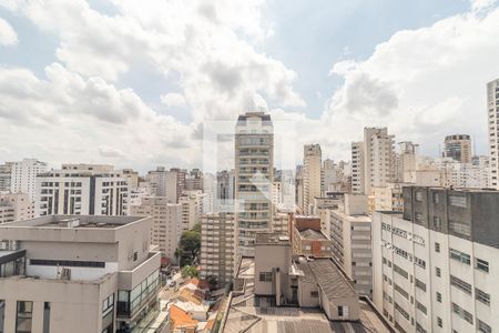 Vista da varanda de kitnet/studio para alugar com 1 quarto, 42m² em Jardim Paulista, São Paulo