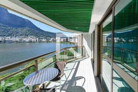 Varanda da Sala de apartamento à venda com 1 quarto, 68m² em Lagoa, Rio de Janeiro