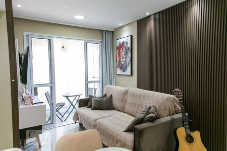 Sala   de apartamento à venda com 2 quartos, 52m² em Vila Gustavo, São Paulo