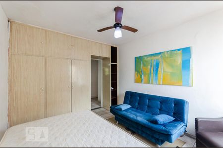 Sala e quarto de kitnet/studio para alugar com 1 quarto, 31m² em Itararé, Santos