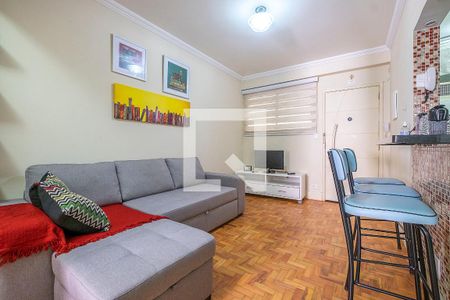 Sala de apartamento à venda com 1 quarto, 38m² em Jardim Paulista, São Paulo