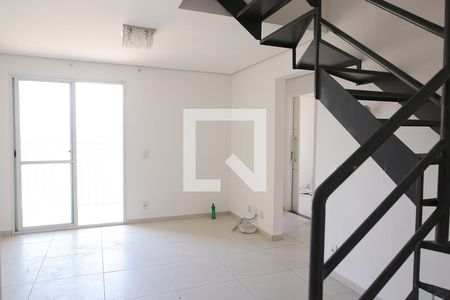 Sala de apartamento à venda com 3 quartos, 166m² em Vila Alzira, Santo André