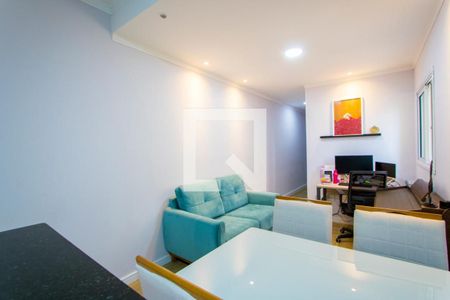 Sala de apartamento à venda com 3 quartos, 140m² em Vila Valparaíso, Santo André