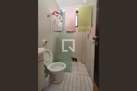 Banheiro de kitnet/studio à venda com 1 quarto, 30m² em Vila São João, Guarulhos