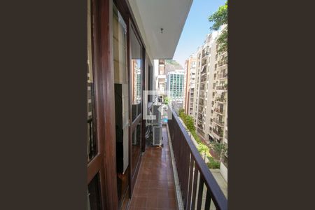 Varanda da Sala de apartamento à venda com 3 quartos, 130m² em Humaitá, Rio de Janeiro