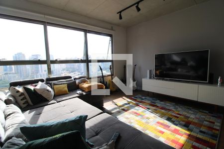 Sala de apartamento à venda com 1 quarto, 70m² em Jardim das Acácias, São Paulo