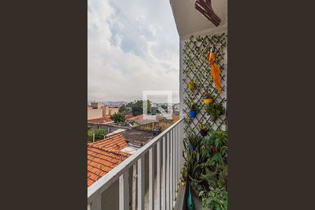 Sacada da Sala de casa de condomínio à venda com 2 quartos, 92m² em Vila Tibiriçá, Santo André