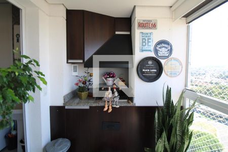 Varanda Gourmet de apartamento à venda com 3 quartos, 90m² em Jardim Belo Horizonte, Campinas