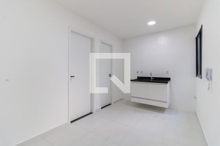 Sala e Cozinha de apartamento para alugar com 1 quarto, 20m² em Cambuci, São Paulo