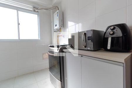 Cozinha de apartamento à venda com 1 quarto, 36m² em Fundação da Casa Popular, Campinas