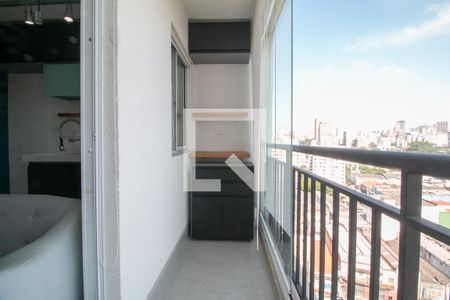 Varanda de apartamento à venda com 1 quarto, 27m² em Brás, São Paulo