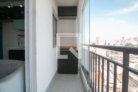 Varanda de apartamento para alugar com 1 quarto, 27m² em Brás, São Paulo