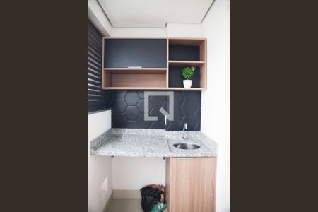 Detalhe Varanda de apartamento para alugar com 1 quarto, 33m² em Bela Vista, São Paulo