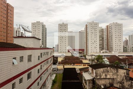 Vista quarto/sala de kitnet/studio para alugar com 1 quarto, 26m² em Ocian, Praia Grande