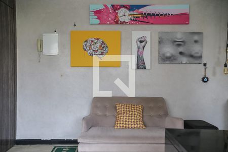 Sala de apartamento para alugar com 1 quarto, 50m² em Boqueirão, Santos