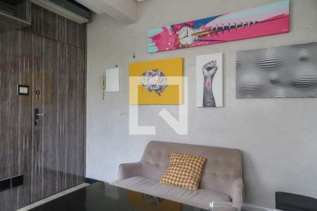 Sala de apartamento para alugar com 1 quarto, 50m² em Boqueirão, Santos