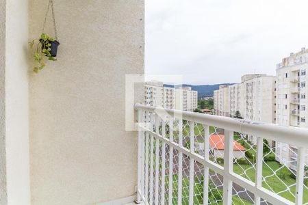 Varanda da Sala de apartamento para alugar com 2 quartos, 47m² em Vila Mogilar, Mogi das Cruzes