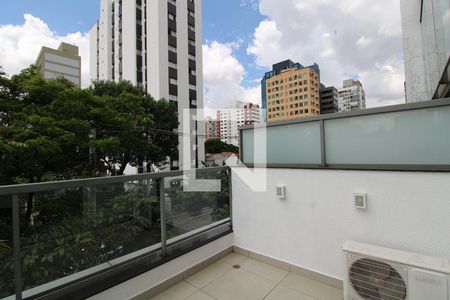 varanda de kitnet/studio para alugar com 1 quarto, 35m² em Vila Cordeiro, São Paulo