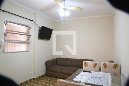  Sala de apartamento para alugar com 1 quarto, 28m² em Boqueirão, Praia Grande