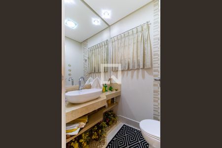Lavabo de casa de condomínio à venda com 3 quartos, 229m² em Parque Rural Fazenda Santa Cândida, Campinas