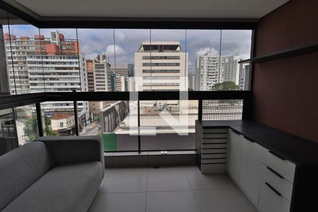 varanda de kitnet/studio à venda com 1 quarto, 30m² em Jardim Paulista, São Paulo