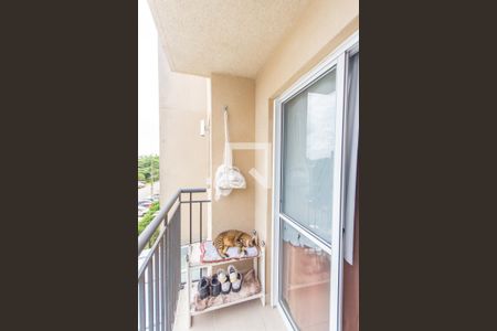 Varanda da Sala de apartamento para alugar com 3 quartos, 57m² em Parque Sao Vicente, Mauá