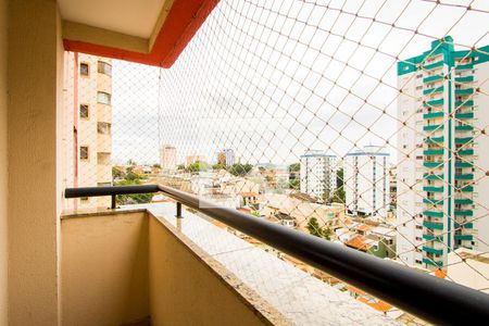 Varanda da sala de apartamento para alugar com 3 quartos, 76m² em Vila Gilda, Santo André