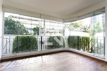 Varanda Sala de apartamento à venda com 3 quartos, 115m² em Paraíso do Morumbi, São Paulo