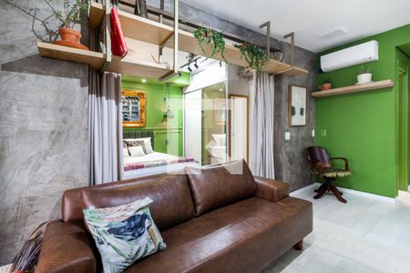 Sala de kitnet/studio à venda com 1 quarto, 51m² em Indianópolis, São Paulo