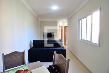 Sala de apartamento à venda com 2 quartos, 60m² em Vila Valparaíso, Santo André