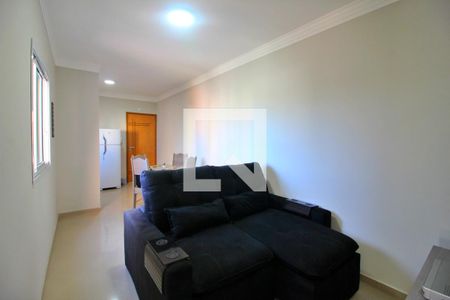 Sala de apartamento à venda com 2 quartos, 60m² em Vila Valparaíso, Santo André