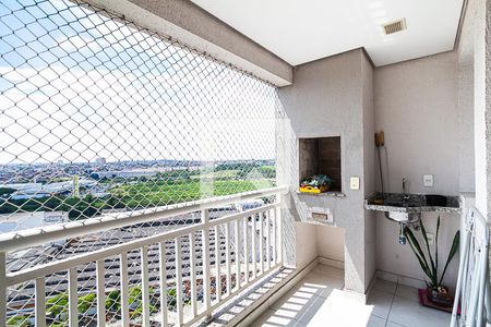 Varanda da Sala de apartamento para alugar com 2 quartos, 57m² em Vila Homero Thon, Santo André