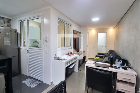 Sala de apartamento à venda com 1 quarto, 58m² em Campestre, Santo André