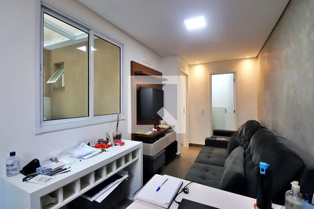 Sala de apartamento à venda com 1 quarto, 58m² em Campestre, Santo André