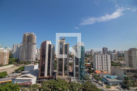 Vista da Varanda de apartamento à venda com 1 quarto, 46m² em Campo Belo, São Paulo