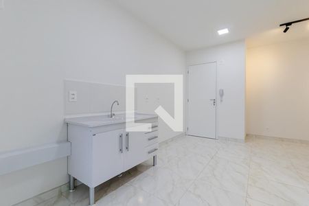 Sala/Cozinha de apartamento à venda com 1 quarto, 32m² em Vila Moinho Velho, São Paulo