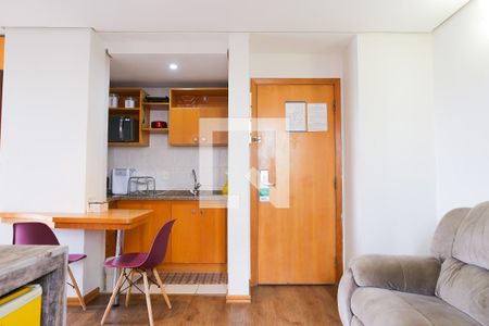Sala/Cozinha de apartamento à venda com 1 quarto, 47m² em Centro, Santo André