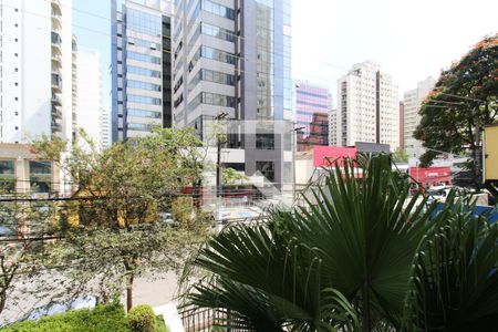 Vista  de apartamento à venda com 1 quarto, 42m² em Indianópolis, São Paulo