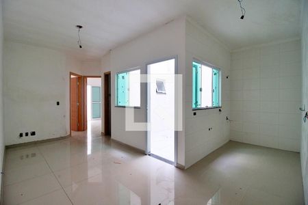 Sala/Cozinha de apartamento à venda com 2 quartos, 45m² em Parque Gerassi, Santo André
