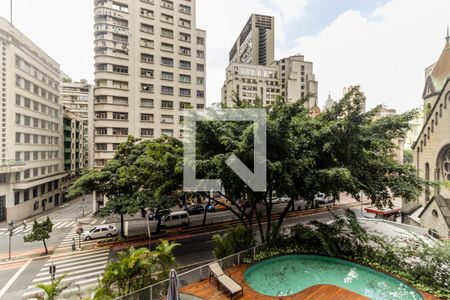 Vista da Sala de apartamento para alugar com 1 quarto, 58m² em Centro, São Paulo