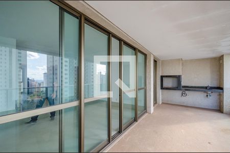 Varanda da Sala de apartamento para alugar com 4 quartos, 222m² em Vila da Serra, Nova Lima