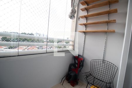 Varanda da Sala de apartamento à venda com 2 quartos, 45m² em Vila Gomes, São Paulo