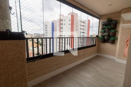 Varanda da Sala  de apartamento à venda com 2 quartos, 92m² em Vila Pires, Santo André