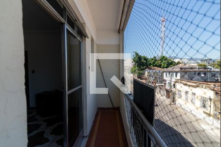 Varanda da Sala de apartamento para alugar com 3 quartos, 105m² em São Cristóvão, Rio de Janeiro