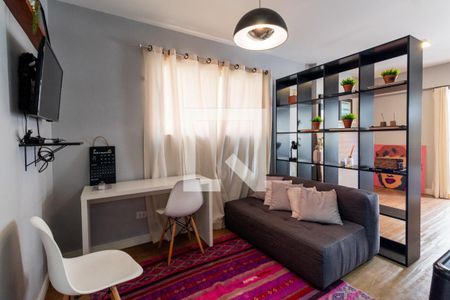 Studio - sala de kitnet/studio para alugar com 1 quarto, 35m² em Jardim Paulista, São Paulo