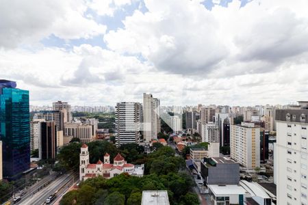 Vista de kitnet/studio para alugar com 1 quarto, 25m² em Indianópolis, São Paulo