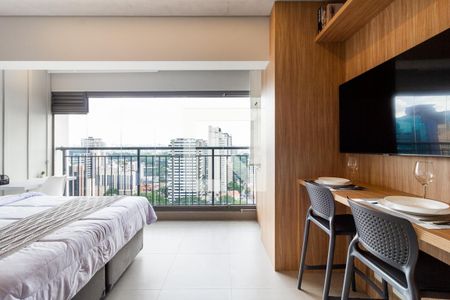 Studio de kitnet/studio para alugar com 1 quarto, 25m² em Indianópolis, São Paulo