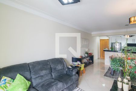 Sala de apartamento para alugar com 3 quartos, 88m² em Vila Valparaiso, Santo André